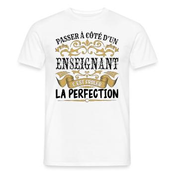 Enseignant | le Meilleur cadeau Enseignant - T-shirt homme - blanc - Devant - AI Model Male 178 dark (178cm)