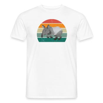 tapire tapirre elefanten elefant rüssel tapir - Männer T-Shirt - Weiß - Vorne - AI Model Male 178 dark (178cm)