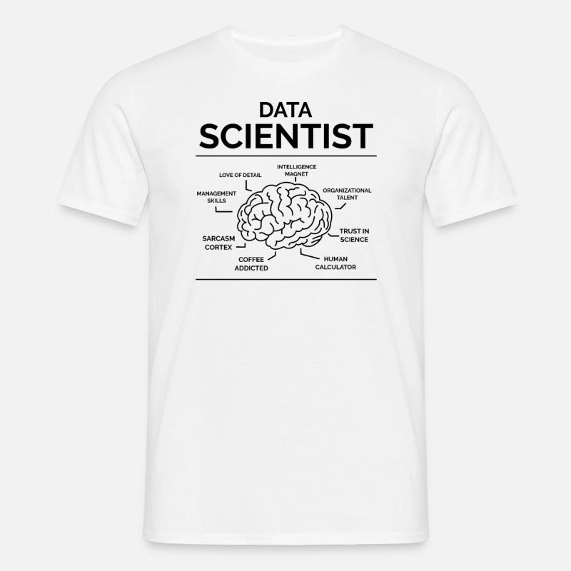 Daten Analyst - Männer T-Shirt - Weiß