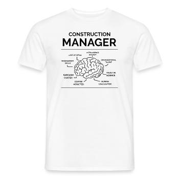 Responsable du site - T-shirt homme - blanc - Devant - AI Model Male 178 dark (178cm)