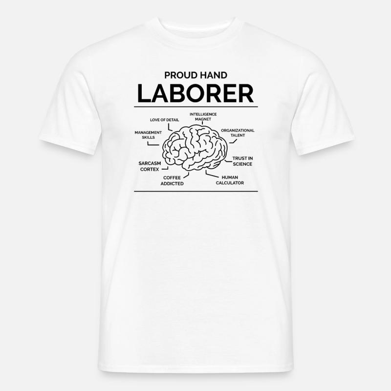Handlanger Handwerker - Männer T-Shirt - Weiß