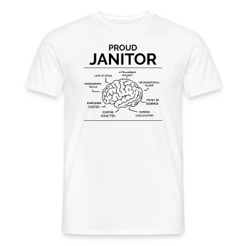 Gardien - T-shirt homme - blanc - Devant - AI Model Male 178 dark (178cm)