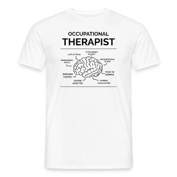 Occupational therapist - Men's T-Shirt - white - Front - AI Model Male 178 dark (178cm)