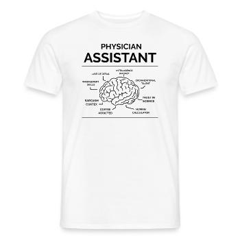 Assistante médicale - T-shirt homme - blanc - Devant - AI Model Male 178 dark (178cm)