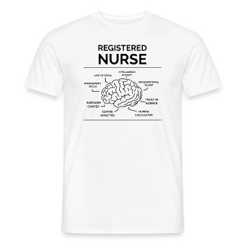 Registered nurse - Men's T-Shirt - white - Front - AI Model Male 178 dark (178cm)