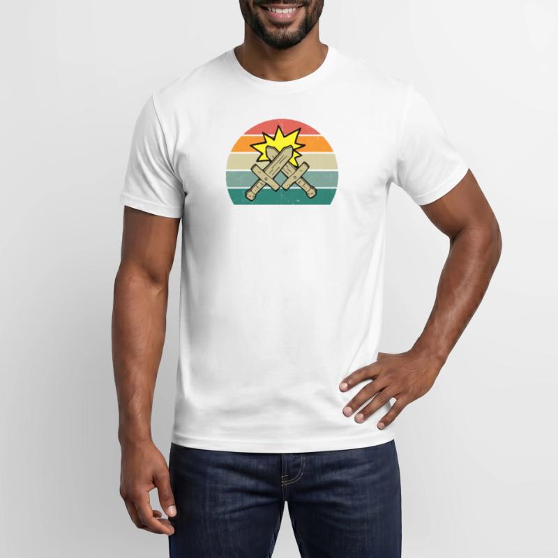 Épée de combat Épée Lame Lance Sabre Dagger T-shirt homme