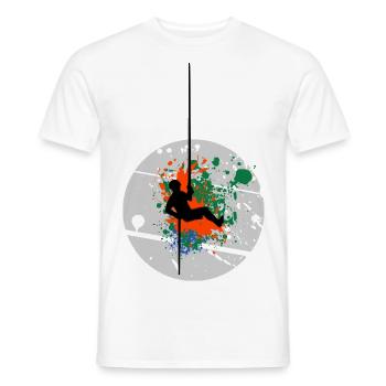 Man Climbing - T-shirt homme - blanc - Devant - AI Model Male 178 dark (178cm)