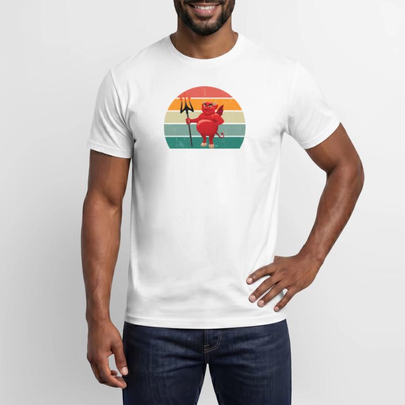 devil devilish satan evil hell fear horror Men's T-Shirt