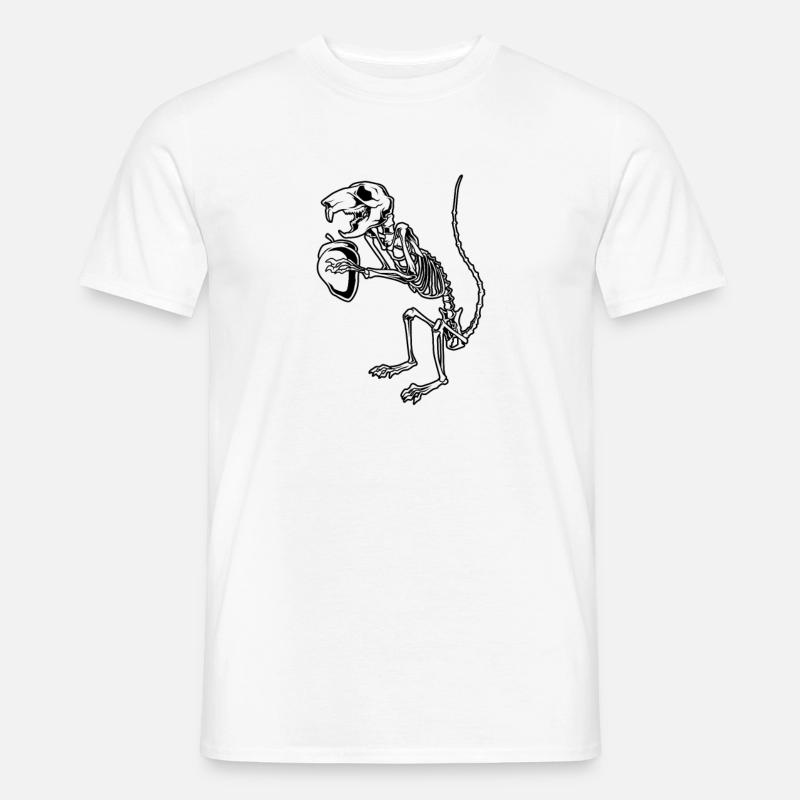 Eichhörnchen Skelett - Aestethic Goblincore - Männer T-Shirt - Weiß