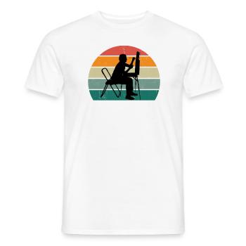 Peintre Peintre Dessin Dessinatrice Dessinatrice Couleur - T-shirt homme - blanc - Devant - AI Model Male 178 dark (178cm)