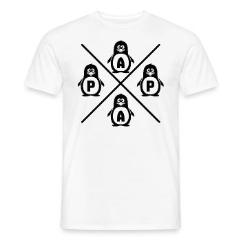 PAPA - T-shirt homme - blanc - Devant - AI Model Male 178 dark (178cm)