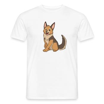 Chacal Kawaii - T-shirt homme - blanc - Devant - AI Model Male 178 dark (178cm)