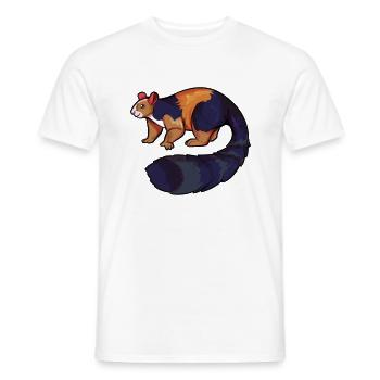 Dessin d’un écureuil géant - T-shirt homme - blanc - Devant - AI Model Male 178 dark (178cm)