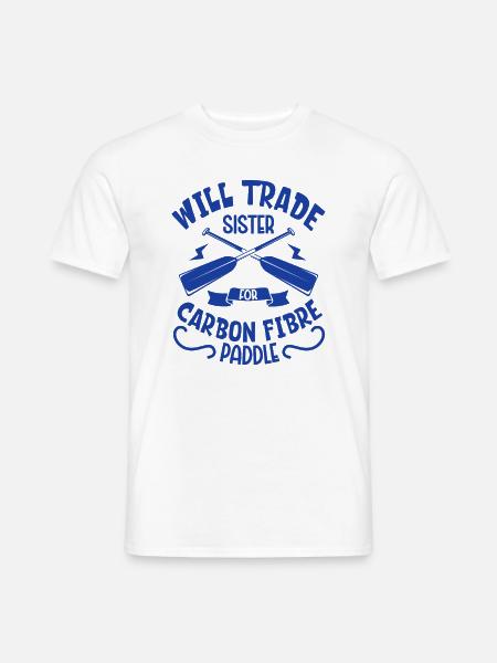 Handle Schwester für Carbon Paddel - Drachenboot - Männer T-Shirt - Weiß