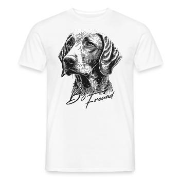 Ungarischer Vorsteh Hund - Männer T-Shirt - Weiß - Vorne - AI Model Male 178 dark (178cm)