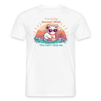 Sommer-Modus - Männer T-Shirt - Weiß - Vorne - AI Model Male 178 dark (178cm)