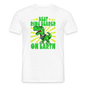 Meilleur porteur d’anneau au monde - Porteur d’anneau - T-shirt homme - blanc - Devant - AI Model Male 178 dark (178cm)