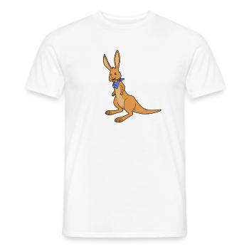 Kawaii Kangaroo - Men's T-Shirt - white - Front - AI Model Male 178 dark (178cm)