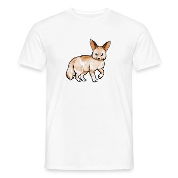 Zeichnung eines Fennek - Männer T-Shirt - Weiß - Vorne - AI Model Male 178 dark (178cm)