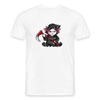 Axolotl Faucheuse - T-shirt homme - blanc - Devant - AI Model Male 178 dark (178cm)