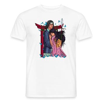 Les dieux japonais Izanagi et Izanami - T-shirt homme - blanc - Devant - AI Model Male 178 dark (178cm)