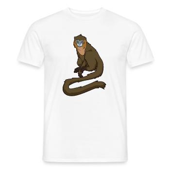 Kawaii Blaumaulmeerkatze - Männer T-Shirt - Weiß - Vorne - AI Model Male 178 dark (178cm)