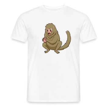 Ouistiti pygmée kawaii - T-shirt homme - blanc - Devant - AI Model Male 178 dark (178cm)