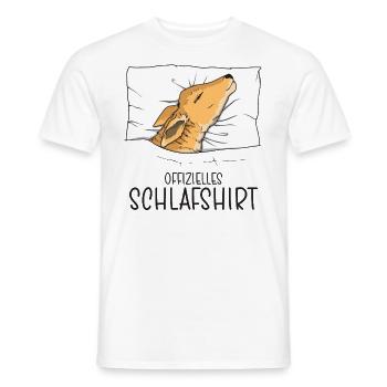 Offizielles Schlafshirt Kalb, Schlafanzug Kälbchen - Männer T-Shirt - Weiß - Vorne - AI Model Male 178 dark (178cm)