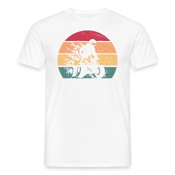 Quad 4 Retro Sunset Quad Biker Vintage Geschenk AT - Männer T-Shirt - Weiß - Vorne - AI Model Male 178 dark (178cm)