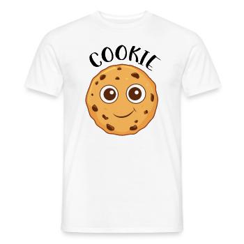 Cute Chocolate Chip Cookie - Men's T-Shirt - white - Front - AI Model Male 178 dark (178cm)