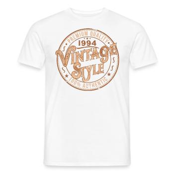 Vintage 1994 Birthday Gift 1994 Retro 1994 - Men's T-Shirt - white - Front - AI Model Male 178 dark (178cm)