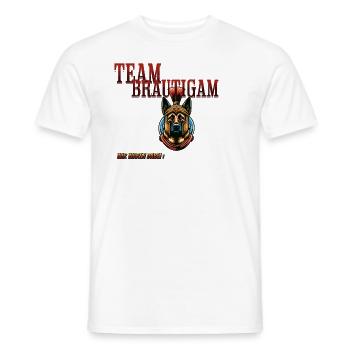 Team Bräutigam - Männer T-Shirt - Weiß - Vorne - AI Model Male 178 dark (178cm)