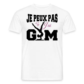 Gymnastik-Geschenk Ich kann nicht Fitnessstudio - Männer T-Shirt - Weiß - Vorne - AI Model Male 178 dark (178cm)