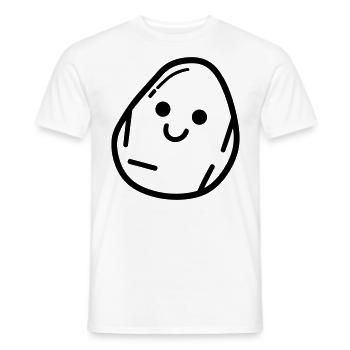 potato - Men's T-Shirt - white - Front - AI Model Male 178 dark (178cm)