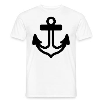Anker - Männer T-Shirt - Weiß - Vorne - AI Model Male 178 dark (178cm)