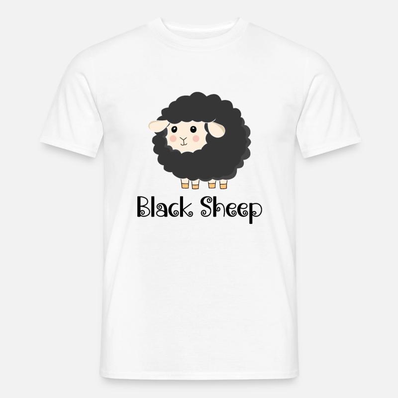 Schwarzes Schaf - Männer T-Shirt - Weiß