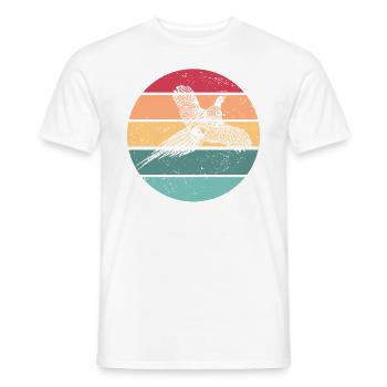 Fasanen-Hochlandjäger Retro-Fasanenjagd - Männer T-Shirt - Weiß - Vorne - AI Model Male 178 dark (178cm)