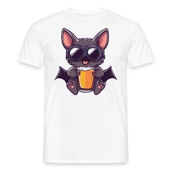 Bat Après-Ski Bière Bande Dessinée - T-shirt homme - blanc - Devant - AI Model Male 178 dark (178cm)