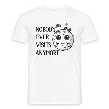 Lustige Mondlandung, die niemand mehr besucht - Männer T-Shirt - Weiß - Vorne - AI Model Male 178 dark (178cm)