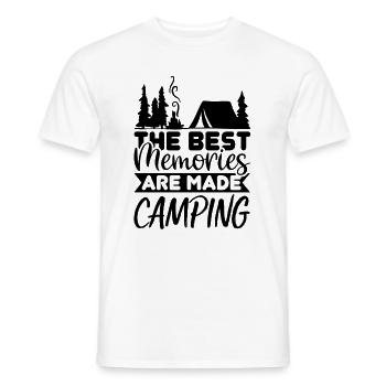 Les meilleurs souvenirs sont faits Camping - T-shirt homme - blanc - Devant - AI Model Male 178 dark (178cm)