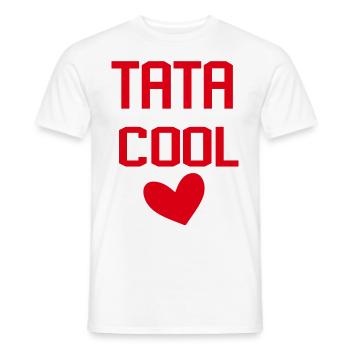 TATA COOL COEUR - T-shirt homme - blanc - Devant - AI Model Male 178 dark (178cm)