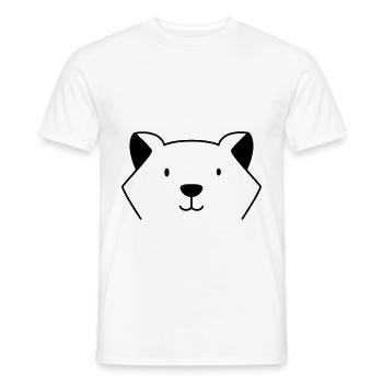 chien - T-shirt homme - blanc - Devant - AI Model Male 178 dark (178cm)