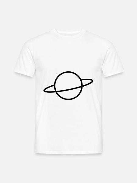 Planet - Männer T-Shirt - Weiß