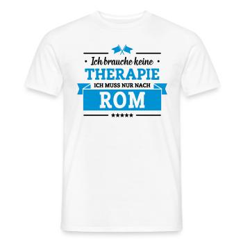 Nur nach Rom - Männer T-Shirt - Weiß - Vorne - AI Model Male 178 dark (178cm)