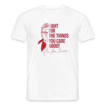 Ruth Bader Ginsburg Juge de la Cour RBG LGBT I dissidence - T-shirt homme - blanc - Devant - AI Model Male 178 dark (178cm)