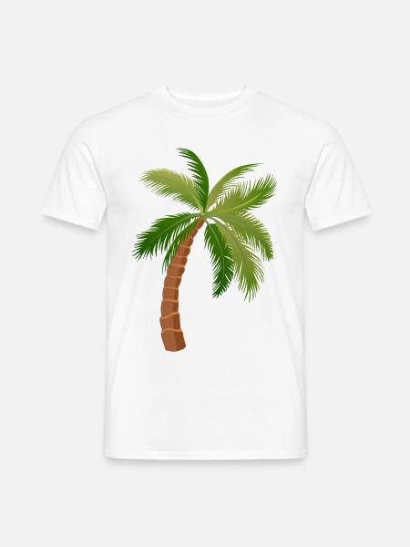 Palme Baum Palmen 1 - Männer T-Shirt - Weiß