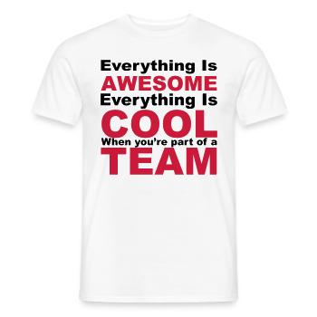 Awesome - Männer T-Shirt - Weiß - Vorne - AI Model Male 178 dark (178cm)