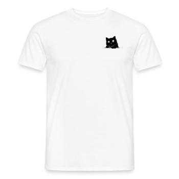 Katzenliebhaber Katzenbesitzer Babykatzen Liebhabe - Männer T-Shirt - Weiß - Vorne - AI Model Male 178 dark (178cm)