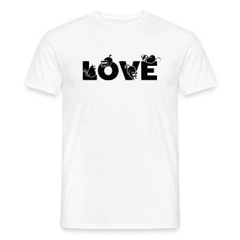 Amoureux des chats Amour des chats Propriétaire de chats Niedlic - T-shirt homme - blanc - Devant - AI Model Male 178 dark (178cm)