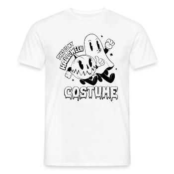 This Is My Halloween Costume I Halloween Ghost - Männer T-Shirt - Weiß - Vorne - AI Model Male 178 dark (178cm)